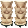 Stackable Planters Most Popular Herb Garden: Stackapots Midi Stacking Planters Twin Pack